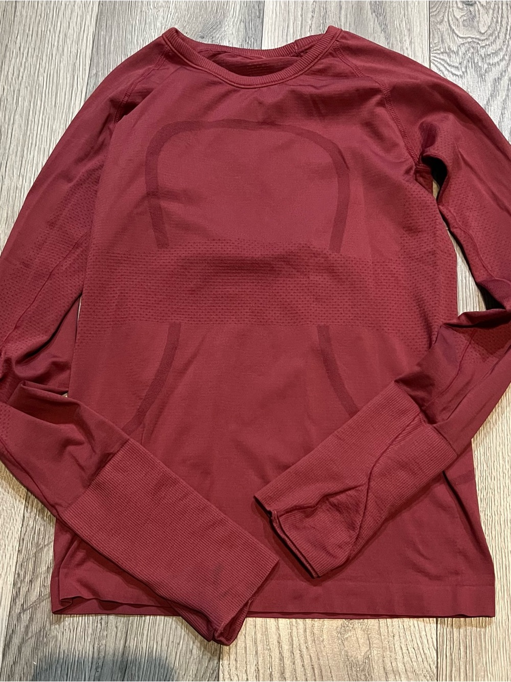 lululemon athletica Women's Long-Sleeve Crew in Wine Red